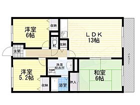 エミネンス大島  ｜ 兵庫県西宮市大島町5番26号（賃貸マンション3LDK・3階・66.50㎡） その2