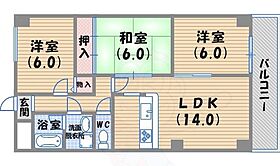 ロイヤルシャトー門戸  ｜ 兵庫県西宮市門戸東町1番52号（賃貸マンション3LDK・2階・66.96㎡） その2