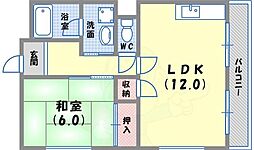 甲陽マンション 1LDKの間取図画像