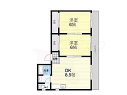 クリオシティ3 2DKの間取図画像