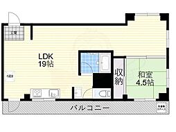 夙川カームマンション 2LDKの間取図画像