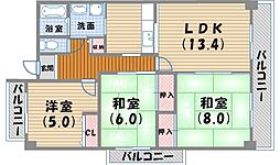 ウルム西宮 3LDKの間取図画像