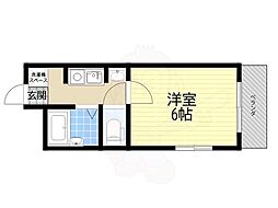 ステラハウス37 ワンルームの間取図画像