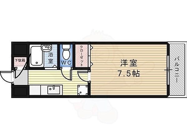 大阪府堺市北区百舌鳥梅町１丁(賃貸マンション1K・3階・22.50㎡)の写真 その2