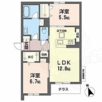 大阪府堺市西区浜寺元町６丁（賃貸マンション2LDK・1階・62.08㎡） その2