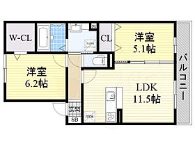 ルシエル メイキラ A棟  ｜ 大阪府堺市中区土師町１丁25番1号（賃貸アパート2LDK・2階・54.73㎡） その2