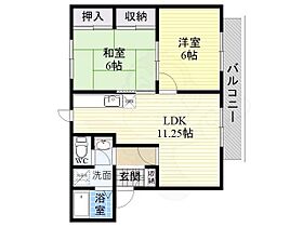 けやきハイツ  ｜ 大阪府堺市北区金岡町（賃貸アパート2LDK・2階・50.75㎡） その2