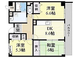 間取図画像 3DK
