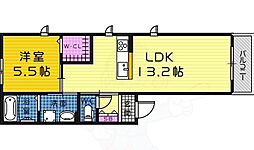 ShaMaison　Premias 3階1LDKの間取り
