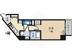 プリメーロ66 1Kの間取図画像