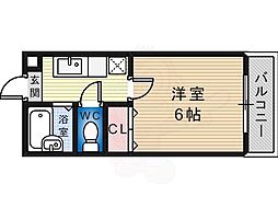 パークサイドハイツ 1Kの間取図画像