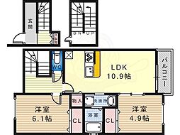 ケイ.アイ.リバレンス 2LDKの間取図画像
