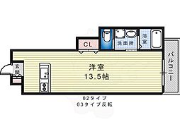 TKアンバーコート大町 ワンルームの間取図画像