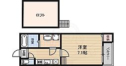 Aquafield 1Kの間取図画像