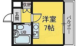 ビッグウェスト今池 1DKの間取図画像