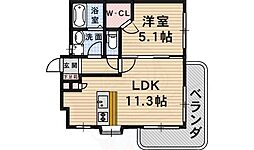 Riviere 1LDKの間取図画像
