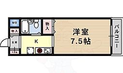 ジュネスハイツ 1Kの間取図画像