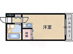 ハイツホワイトヘロン ワンルームの間取図画像