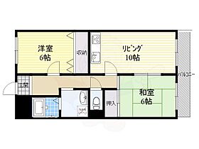 ドミール横田 305 ｜ 大阪府堺市北区百舌鳥西之町３丁（賃貸マンション2LDK・3階・58.00㎡） その2