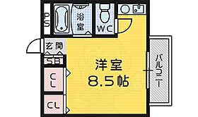 アルモカーサMOZU 207 ｜ 大阪府堺市北区百舌鳥赤畑町５丁（賃貸マンション1R・2階・25.00㎡） その2