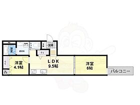 大阪府堺市堺区柏木町３丁（賃貸アパート2LDK・2階・44.47㎡） その2