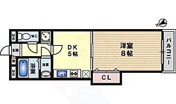 Osaka Metro御堂筋線 なかもず駅 徒歩3分の賃貸マンション 3階1DKの間取り