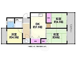 コーポ北花田 1階