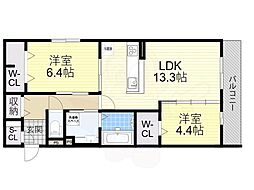 間取図画像 2LDK