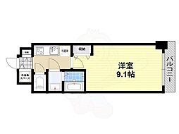 S-RESIDENCE堺blaze 1Kの間取図画像