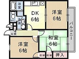 間取図画像 3DK