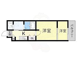シーエムアンウエスト 2Kの間取図画像