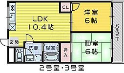 シェーンハイト 2LDKの間取図画像