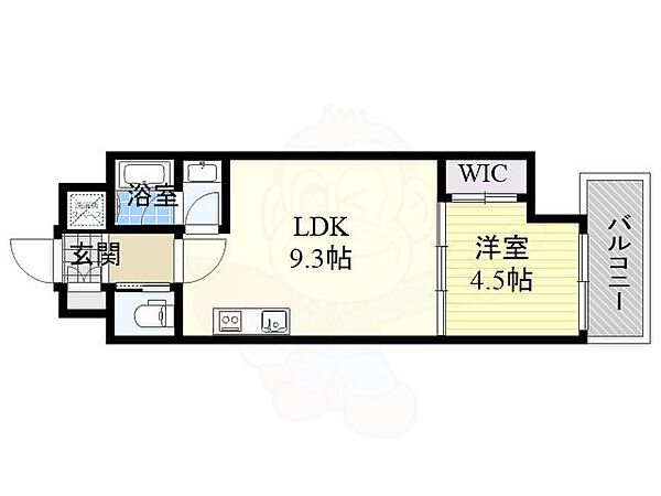 大阪府大阪市中央区大手通２丁目(賃貸マンション1LDK・3階・35.28㎡)の写真 その2