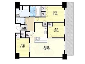 グランドメゾン新梅田タワーTHE CLUB RESIDENCE  ｜ 大阪府大阪市北区大淀南２丁目（賃貸マンション3LDK・21階・75.91㎡） その2