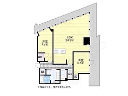 BrilliaTower堂島 3LDKの間取図画像