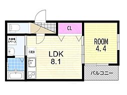 Osaka Metro四つ橋線 花園町駅 徒歩7分 4階/-
