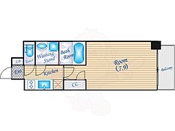 アーバネックス大阪城WEST 1Kの間取図画像