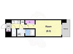 サムティ福島ノース 1Kの間取図画像