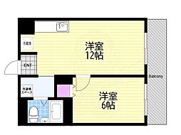 MAX2 1LDKの間取図画像