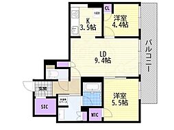 ブランズタワー谷町四丁目 7階/-