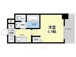 プレサンス大手前パークサイド 1Kの間取図画像