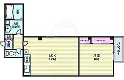 ルミエール福島 1LDKの間取図画像