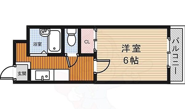 ベルズハイム ｜大阪府池田市住吉１丁目(賃貸マンション1K・1階・23.00㎡)の写真 その2