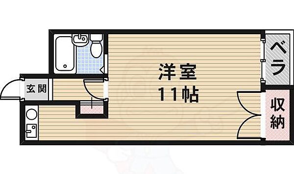 ハイツ青山 202｜大阪府池田市石橋３丁目(賃貸アパート1R・2階・22.00㎡)の写真 その2