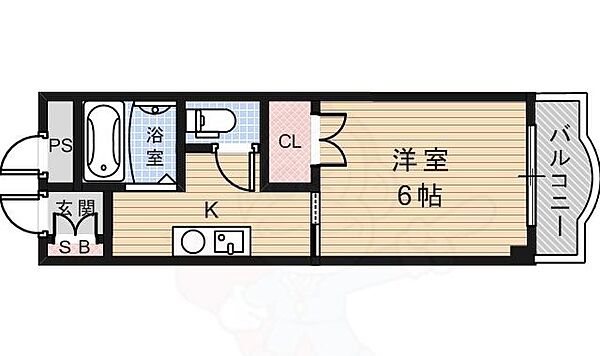 ＴＡハウス ｜大阪府池田市荘園２丁目(賃貸マンション1K・2階・21.87㎡)の写真 その2