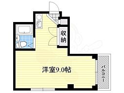 メゾン槻木 ワンルームの間取図画像