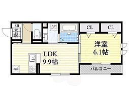 間取図画像 1LDK