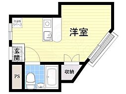 プレアール瀬川公園 ワンルームの間取図画像
