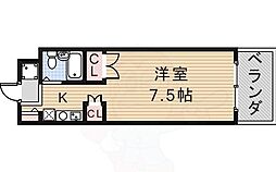 センチュリーショウエイ3 1Kの間取図画像