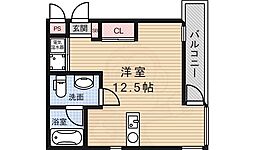 M-FLAT ワンルームの間取図画像
